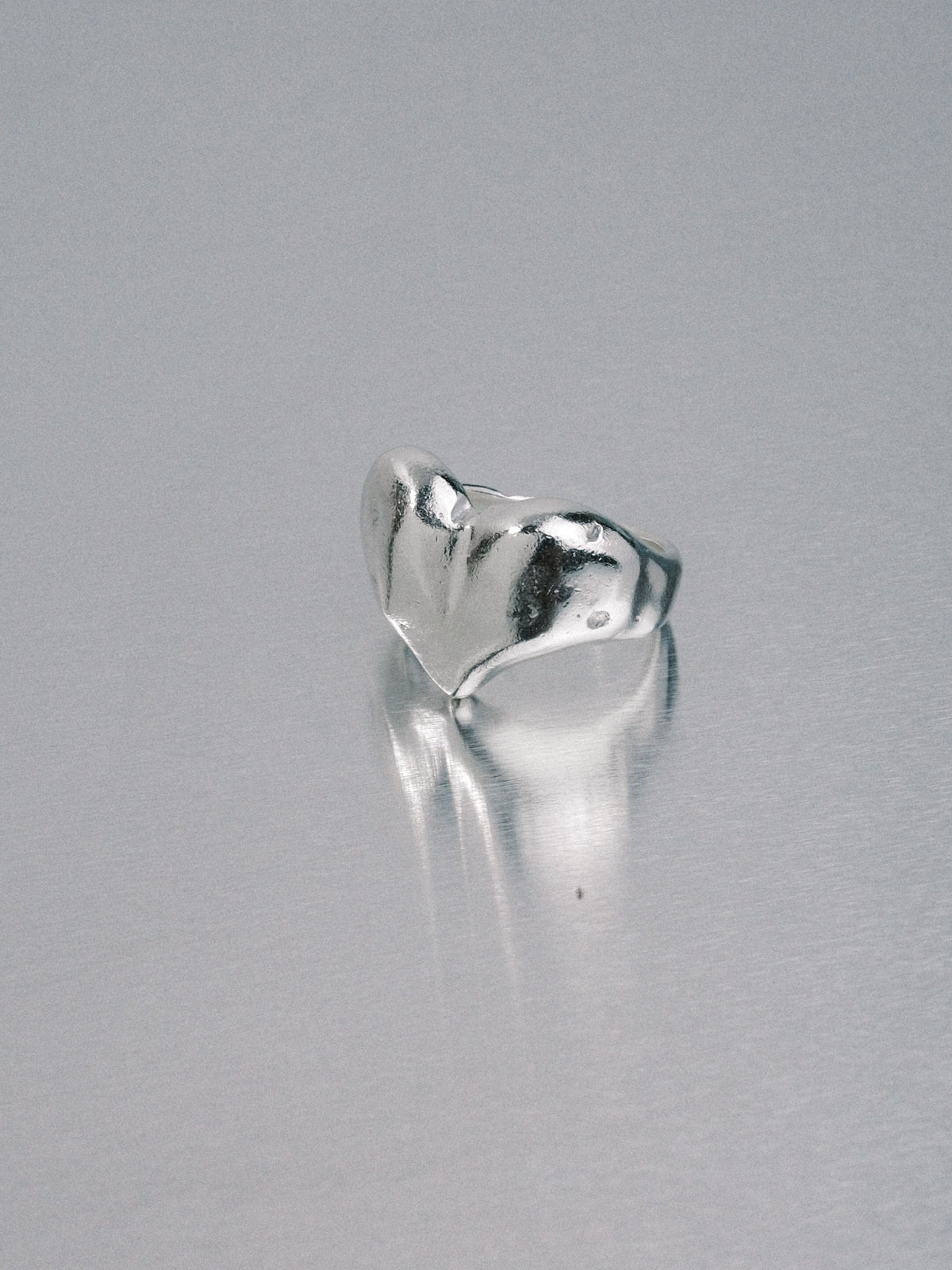 Custom Love Heart Ring, 925 silver