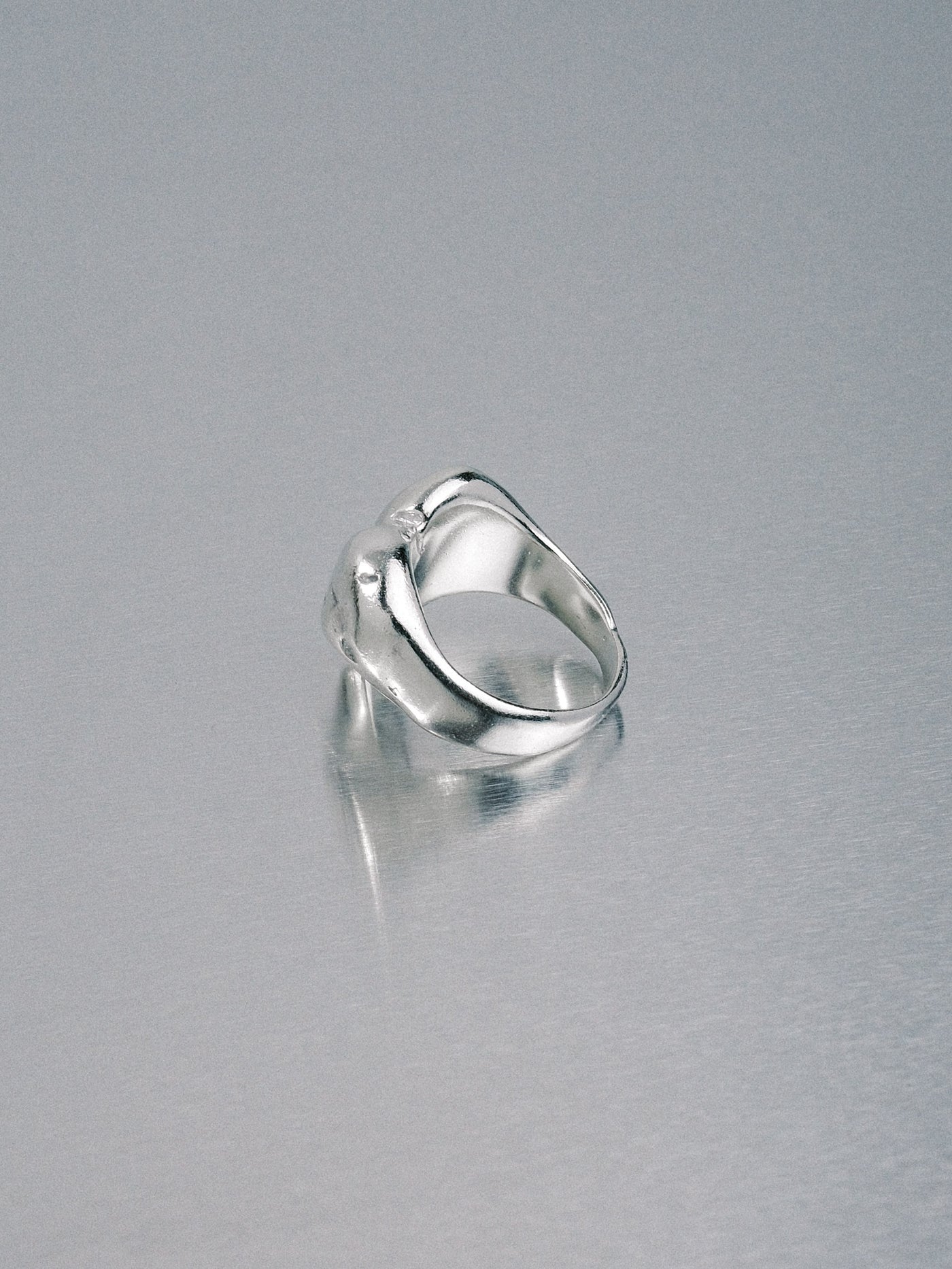 Custom Love Heart Ring, 925 silver