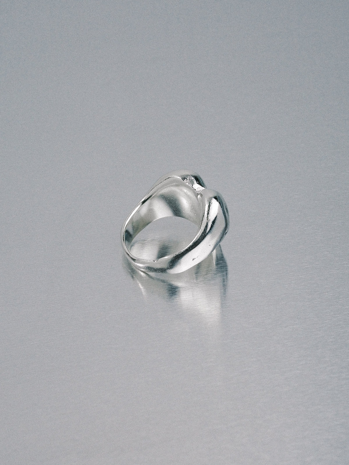 Custom Love Heart Ring, 925 silver