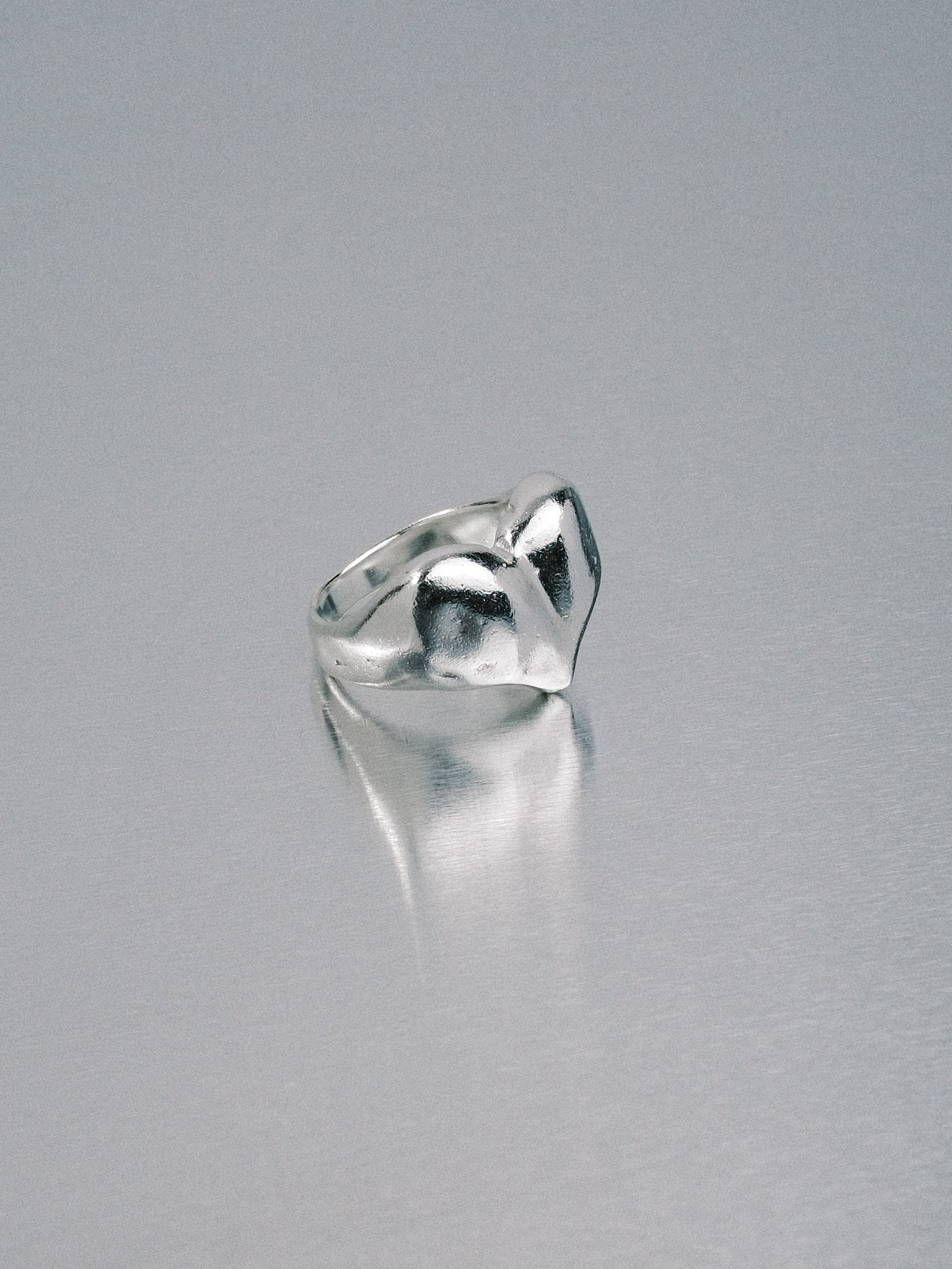 Custom Love Heart Ring, 925 silver