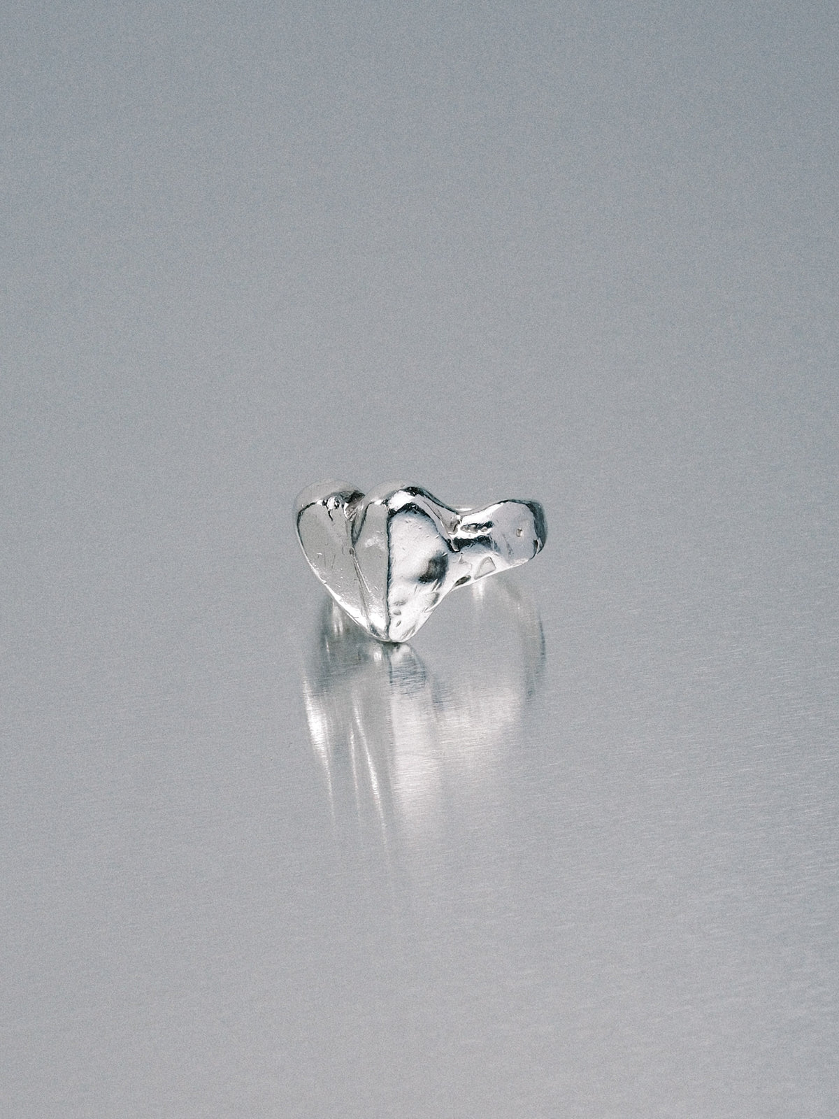 Custom Love Heart Ring, 925 silver