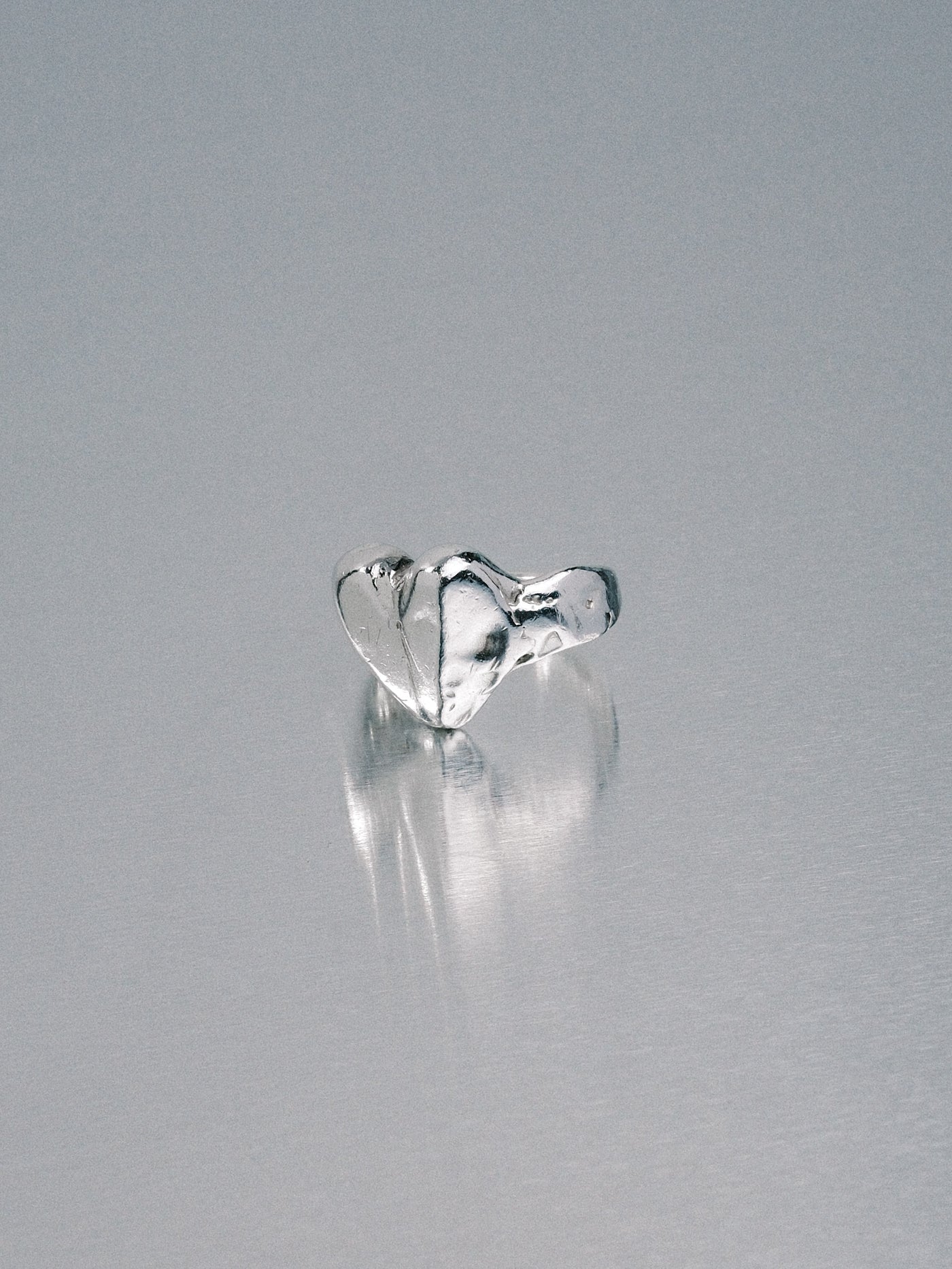 Custom Love Heart Ring, 925 silver