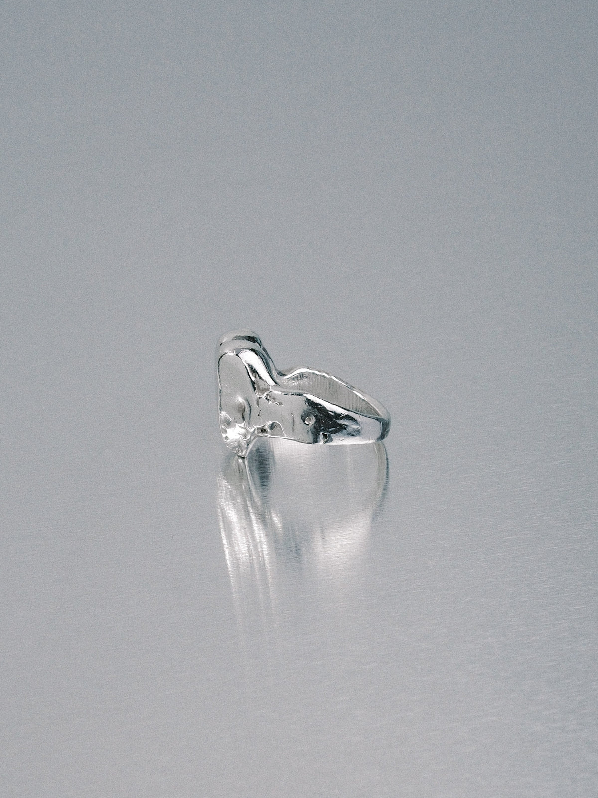 Custom Love Heart Ring, 925 silver