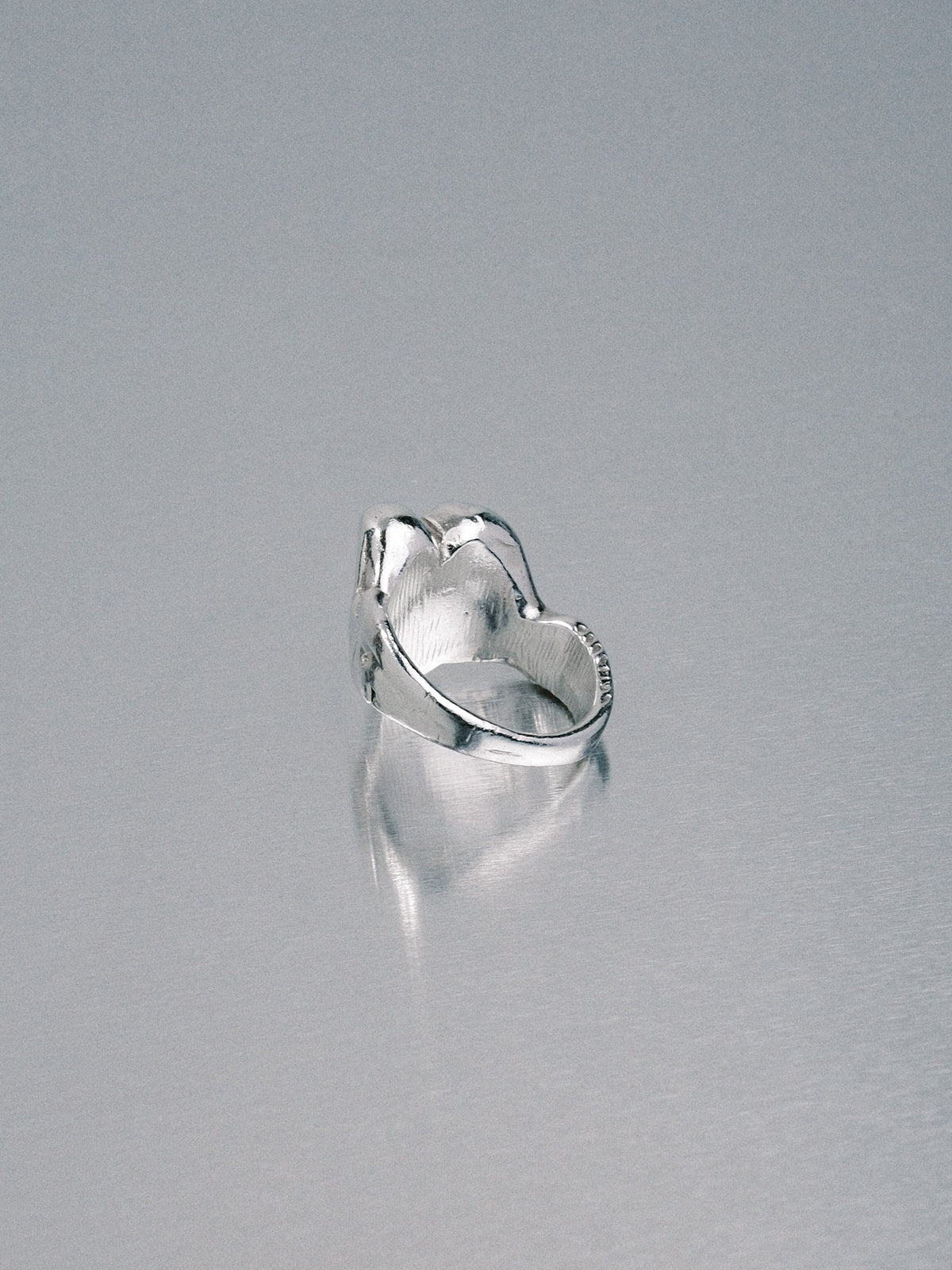 Custom Love Heart Ring, 925 silver