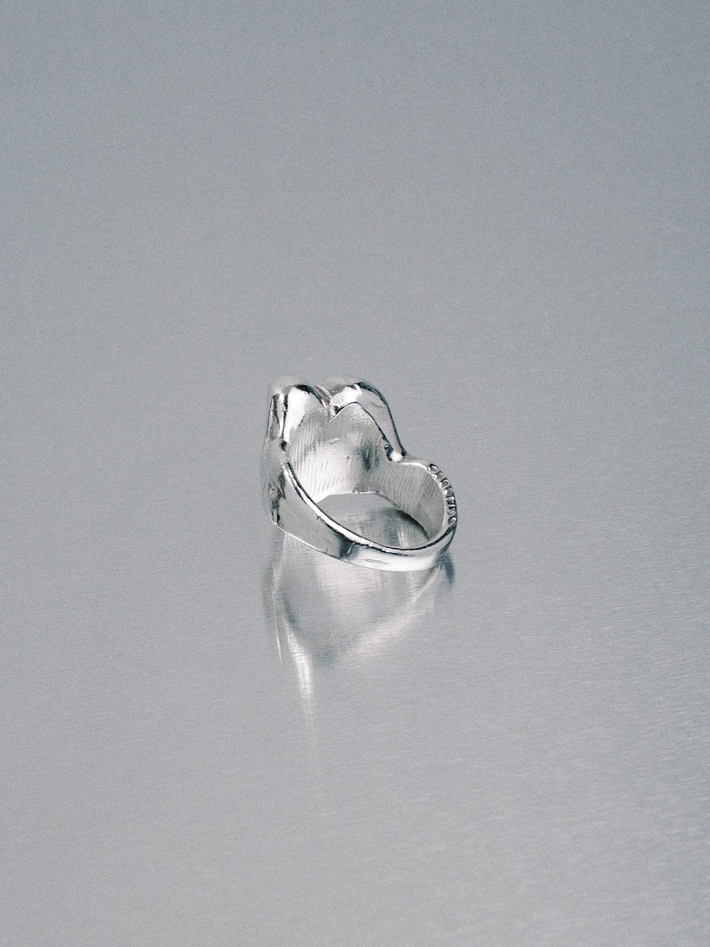 Custom Love Heart Ring, 925 silver