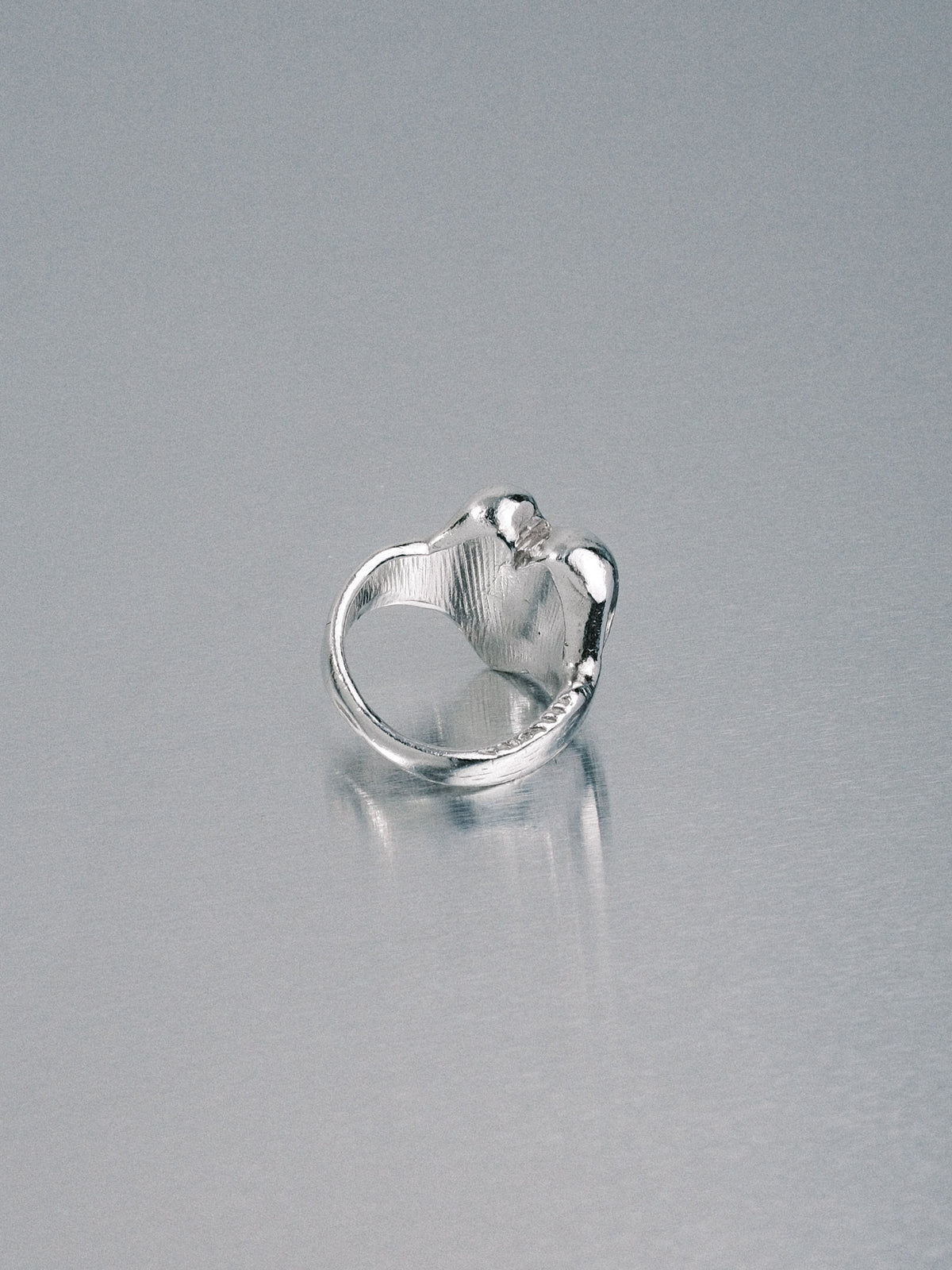 Custom Love Heart Ring, 925 silver
