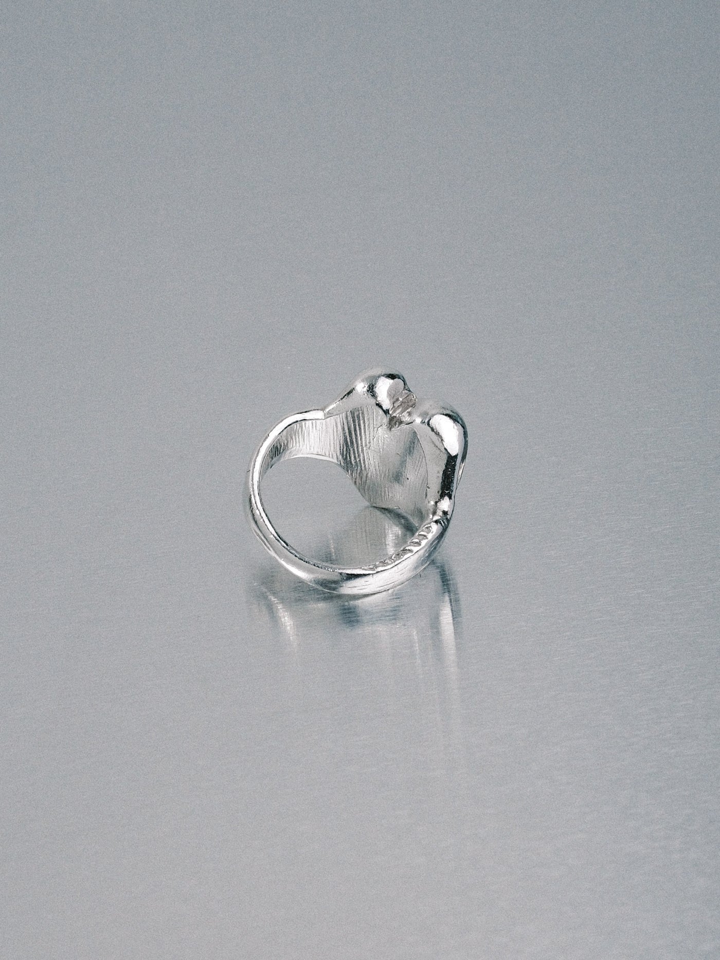 Custom Love Heart Ring, 925 silver