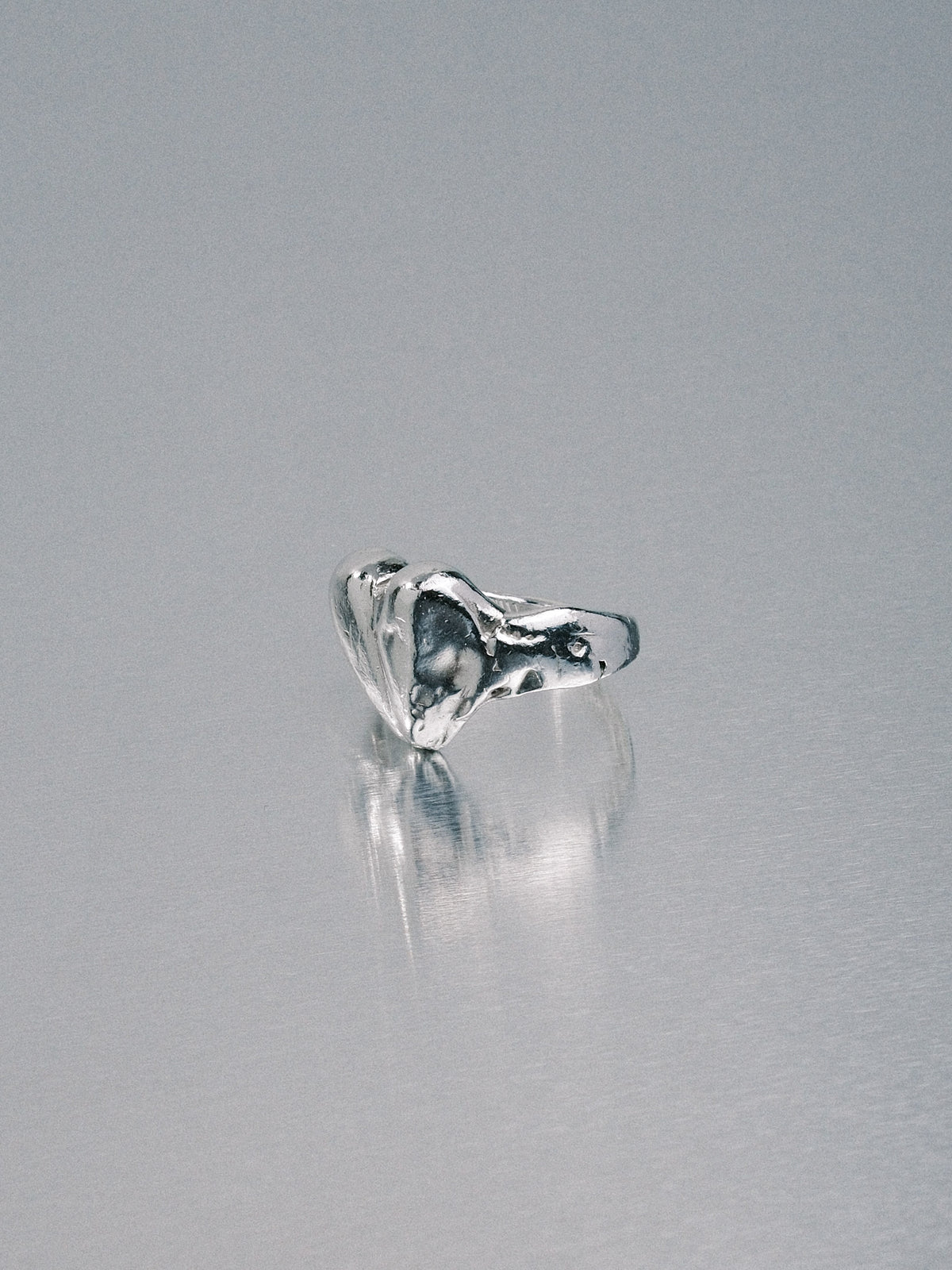 Custom Love Heart Ring, 925 silver