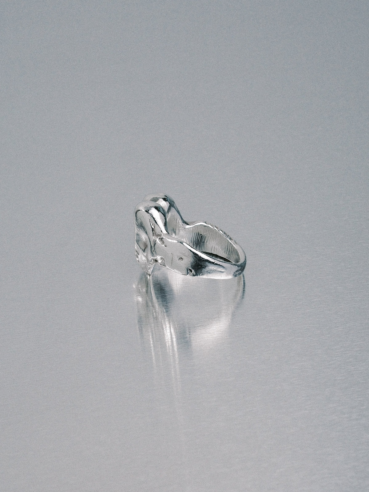 Custom Love Heart Ring, 925 silver