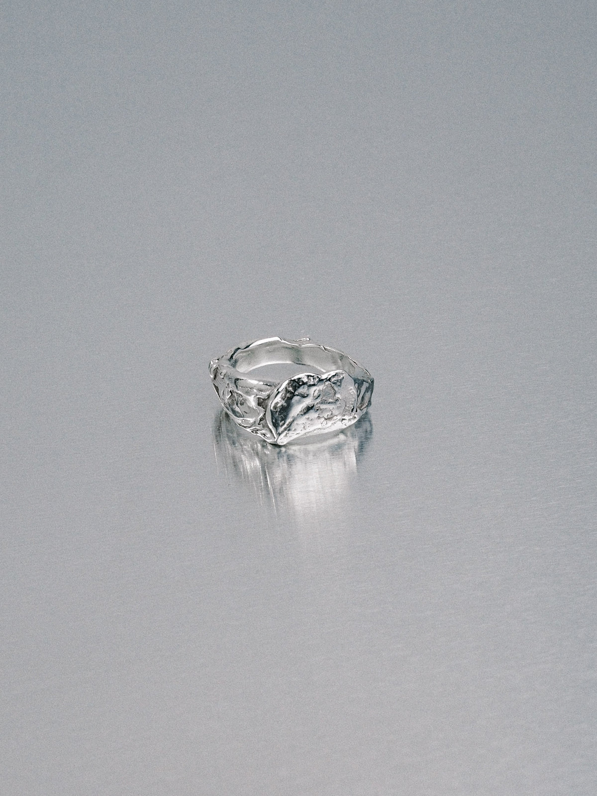 Pendennis Rock Ring, size J 1/2, 925 silver