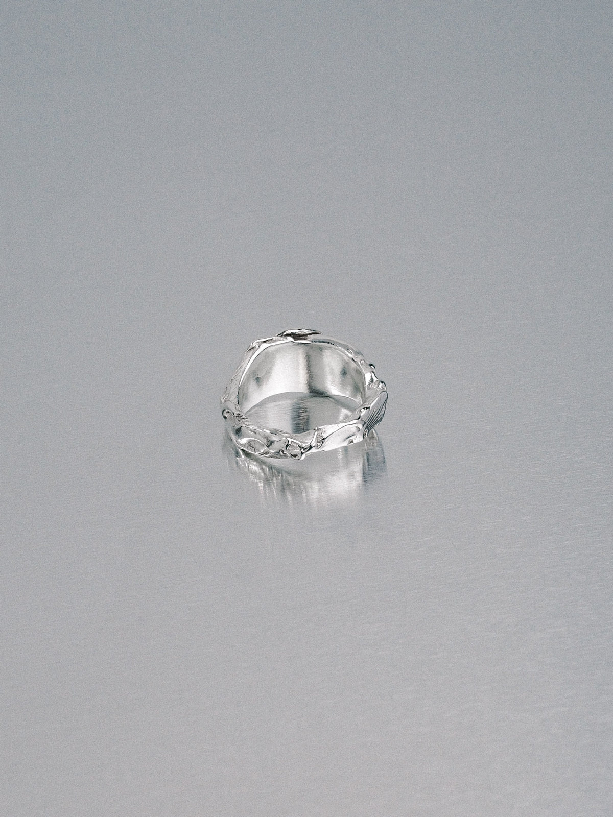 Pendennis Rock Ring, size J 1/2, 925 silver