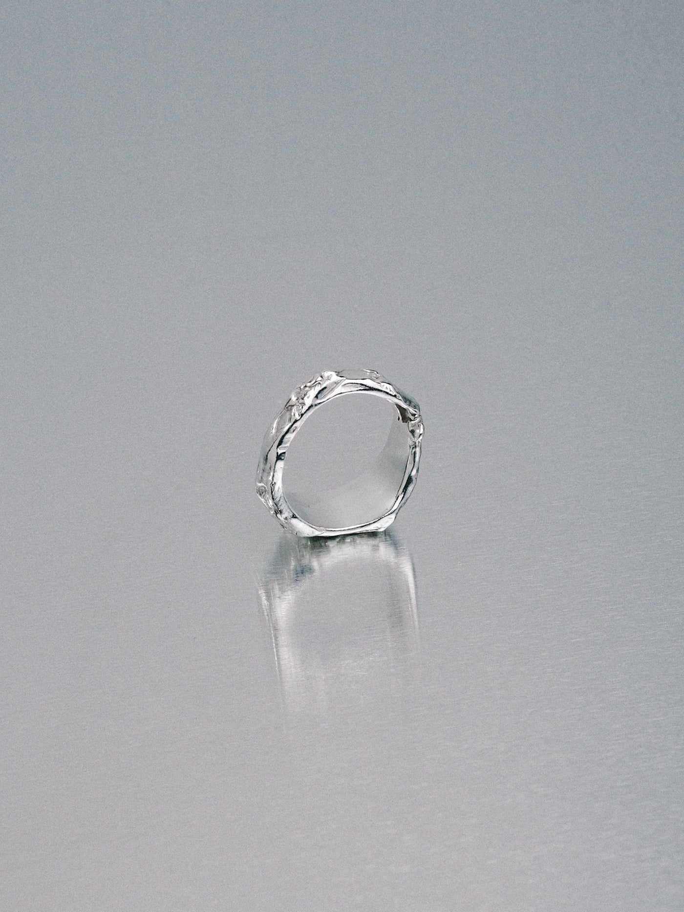 Pendennis Rock Ring, size J 1/2, 925 silver