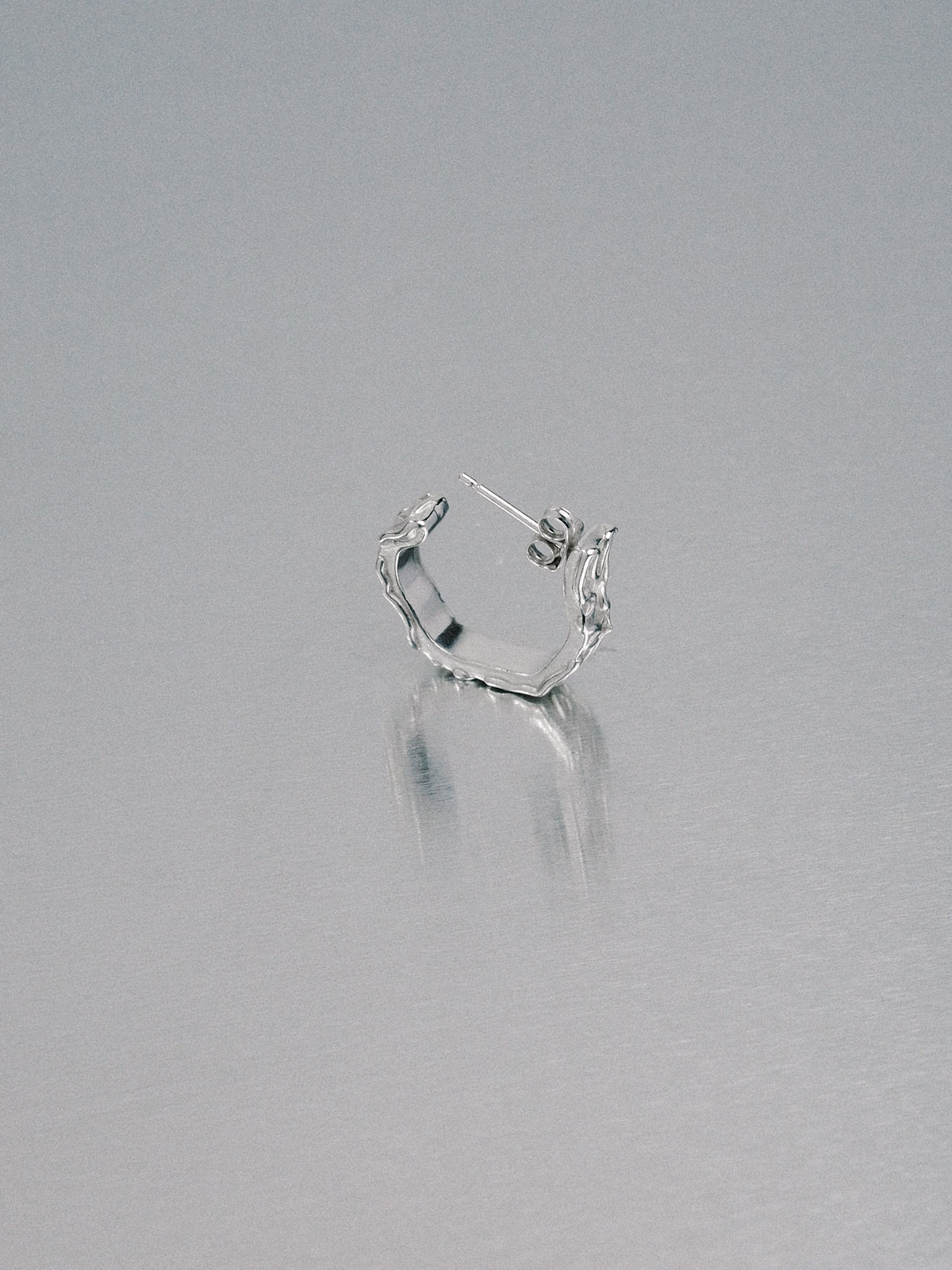 Biomorphic Earrings, 925 silver