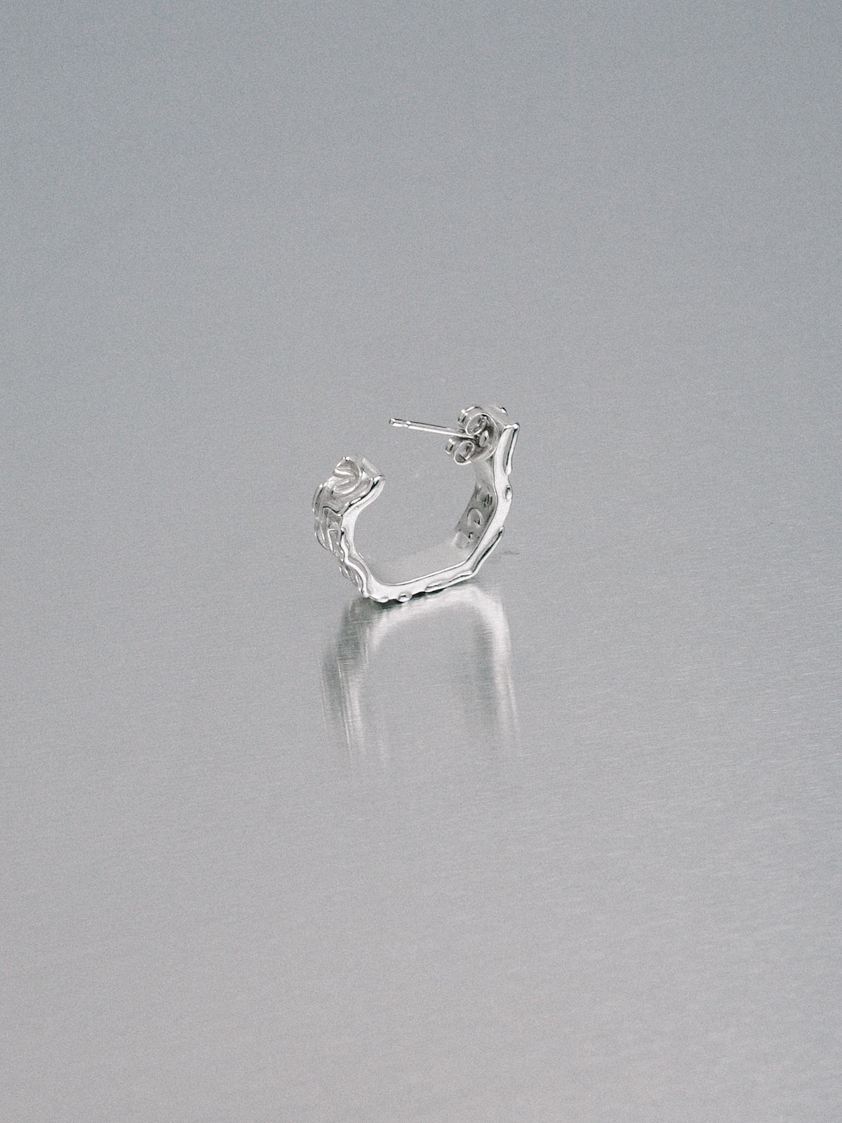Biomorphic Earrings, 925 silver