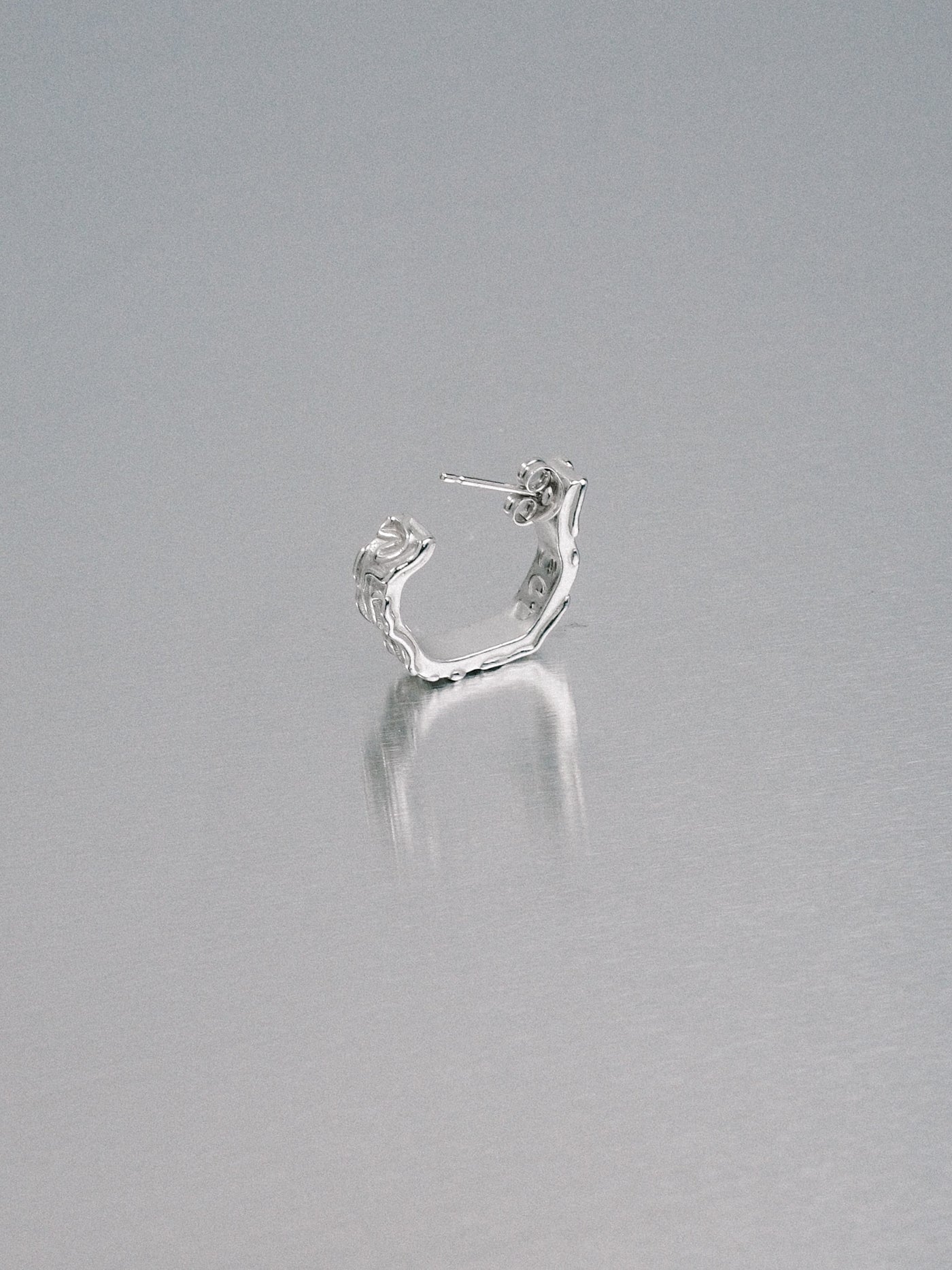 Biomorphic Earrings, 925 silver