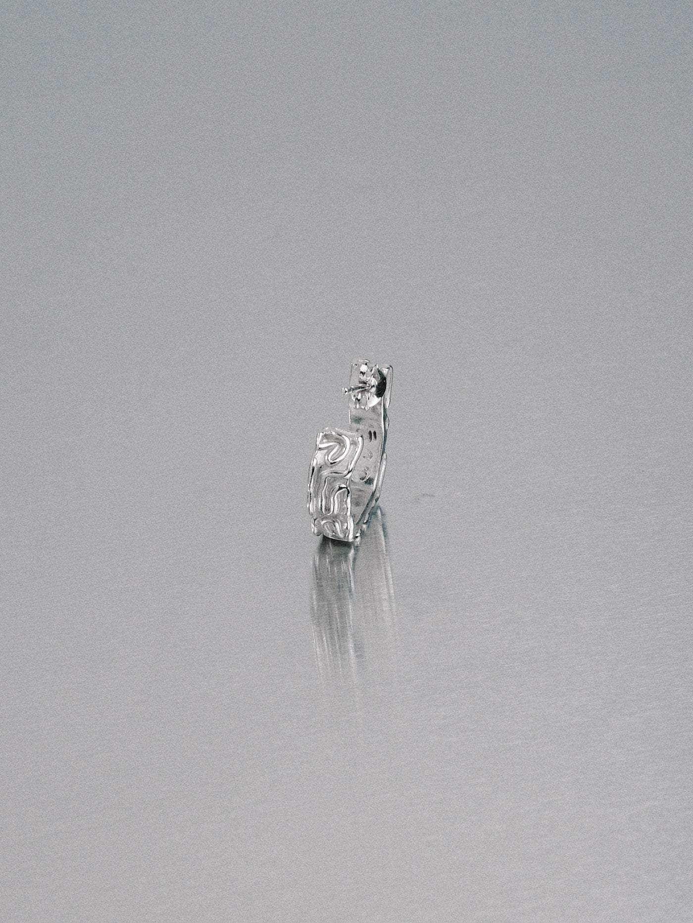 Biomorphic Earrings, 925 silver