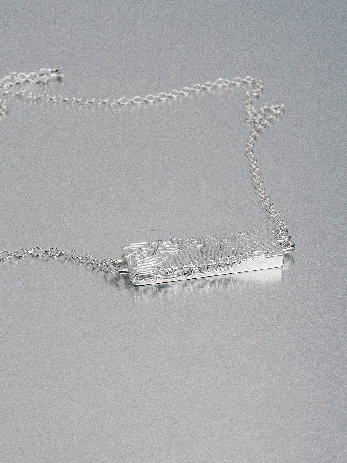 Biomorphic Necklace, 925 silver