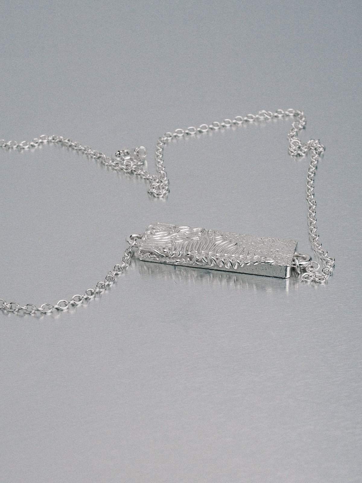 Biomorphic Necklace, 925 silver