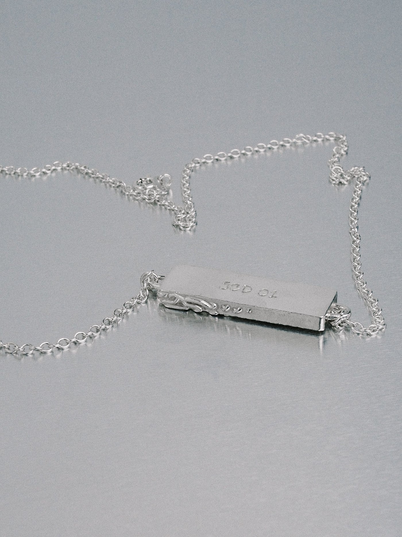 Biomorphic Necklace, 925 silver