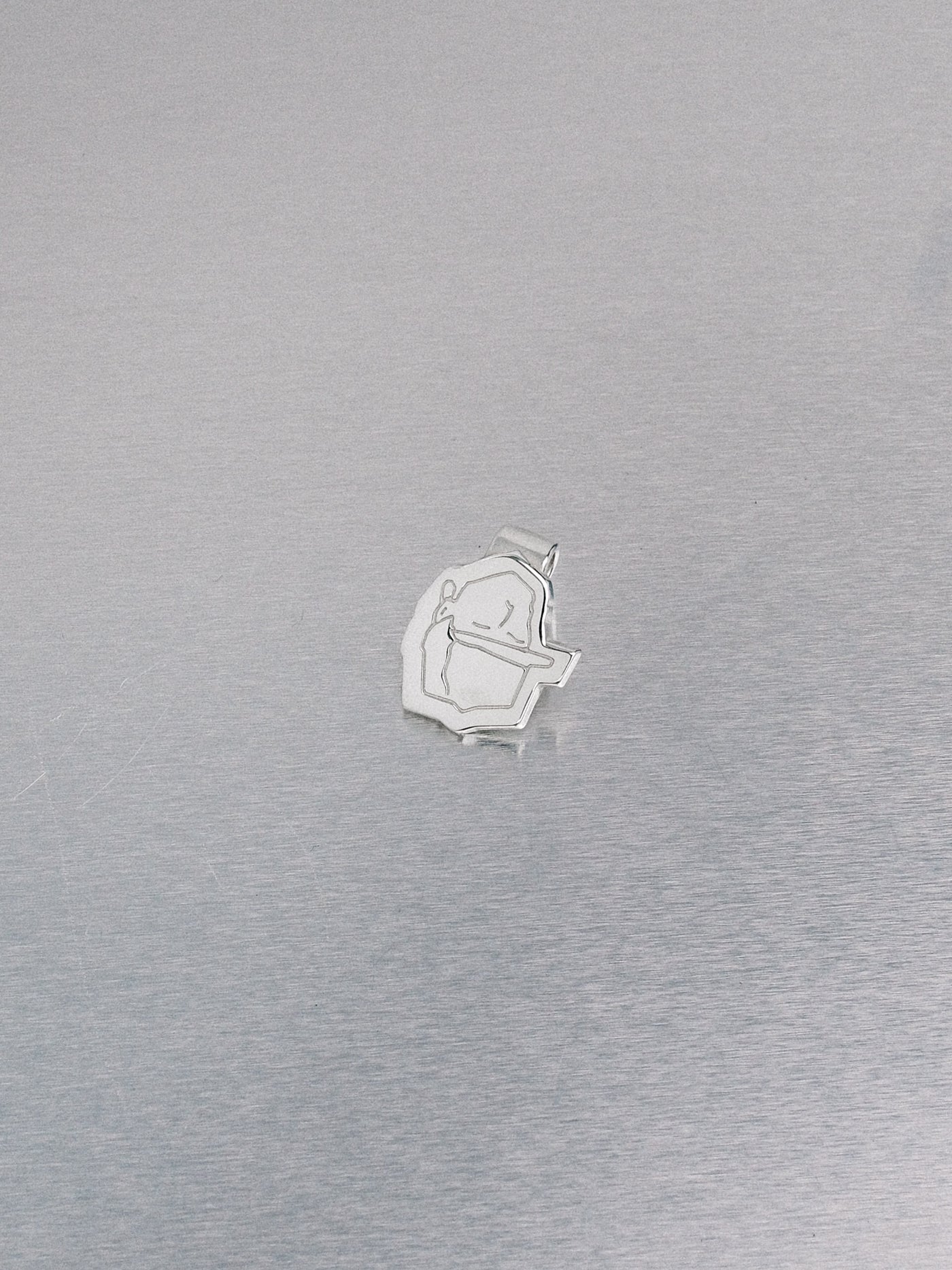 Cartoon Hat Clip, 935 silver