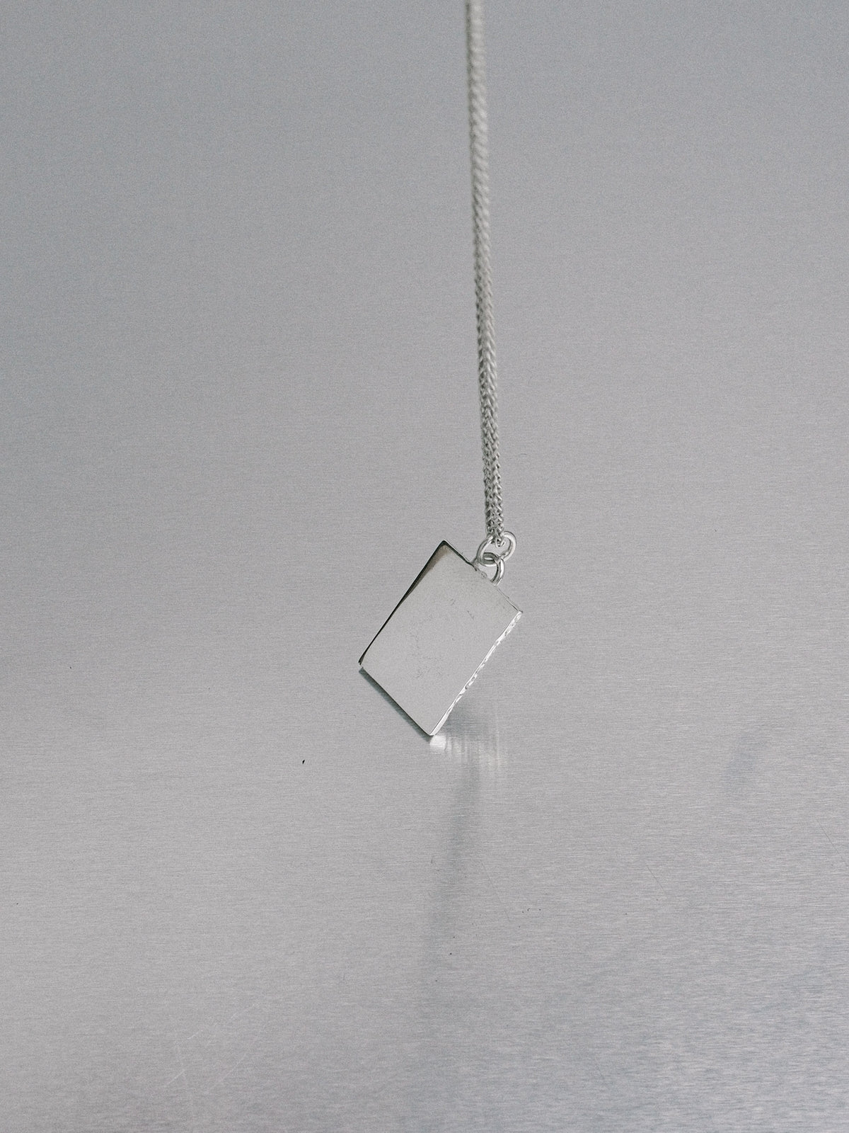 Silver Nugget Necklace, 935 silver