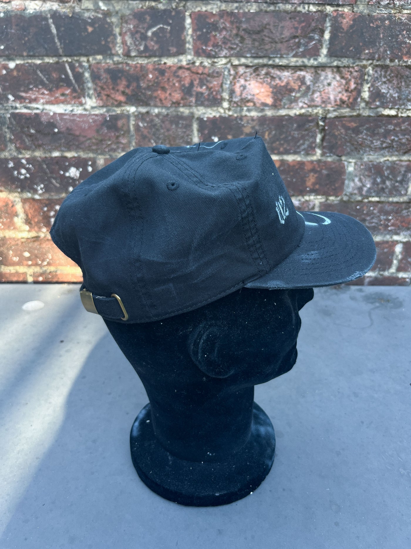 Faded Black Airbrushed Cap