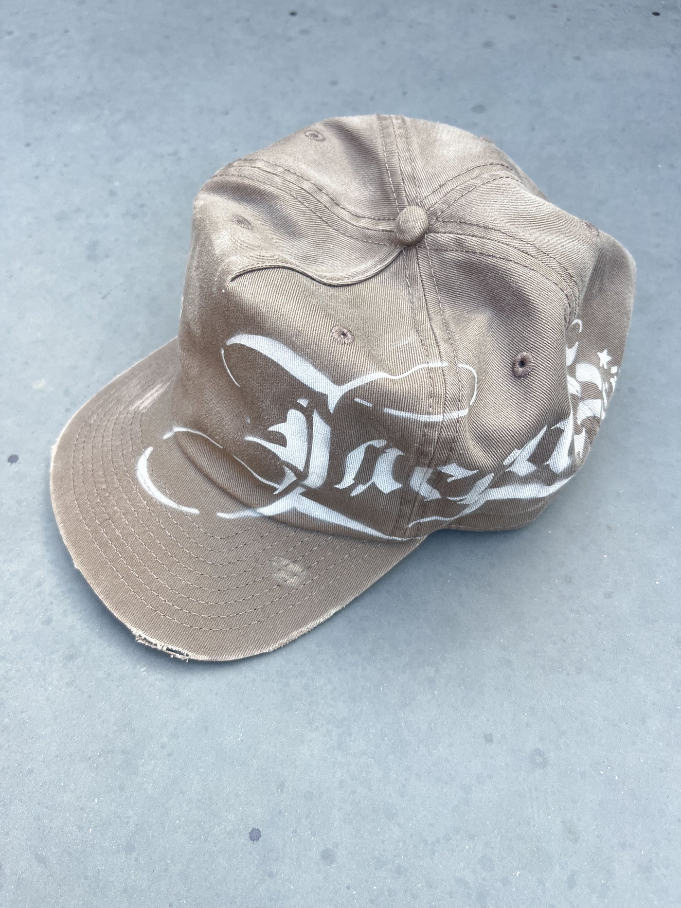 Faded Brown Airbrushed Cap