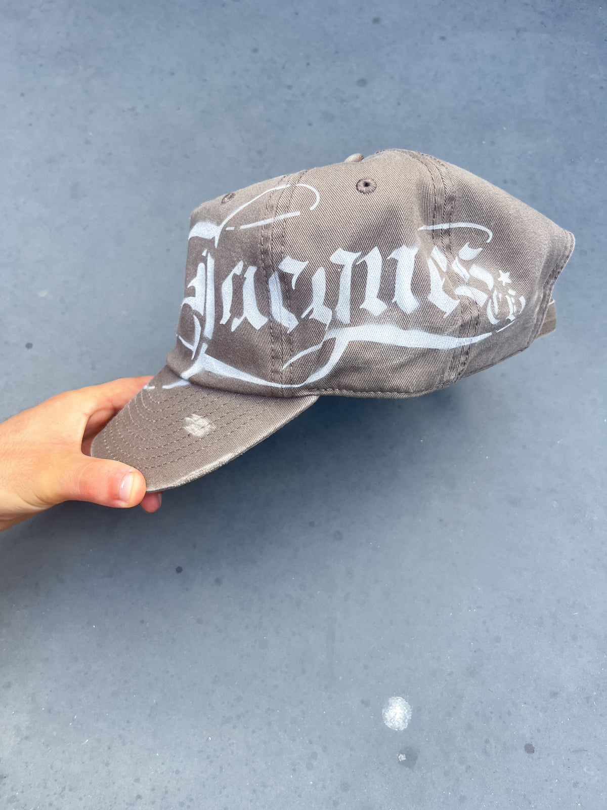 Faded Brown Airbrushed Cap