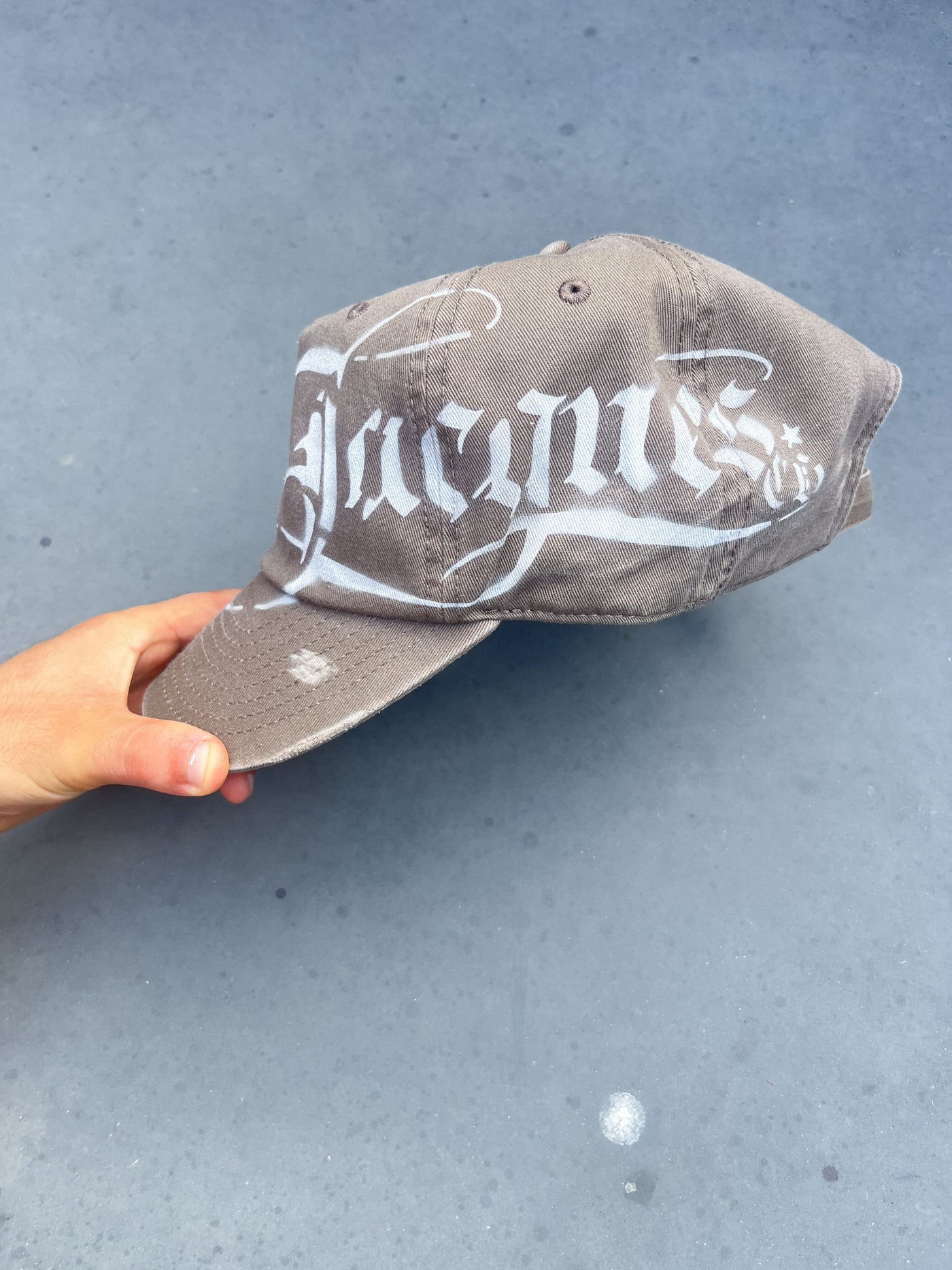 Faded Brown Airbrushed Cap