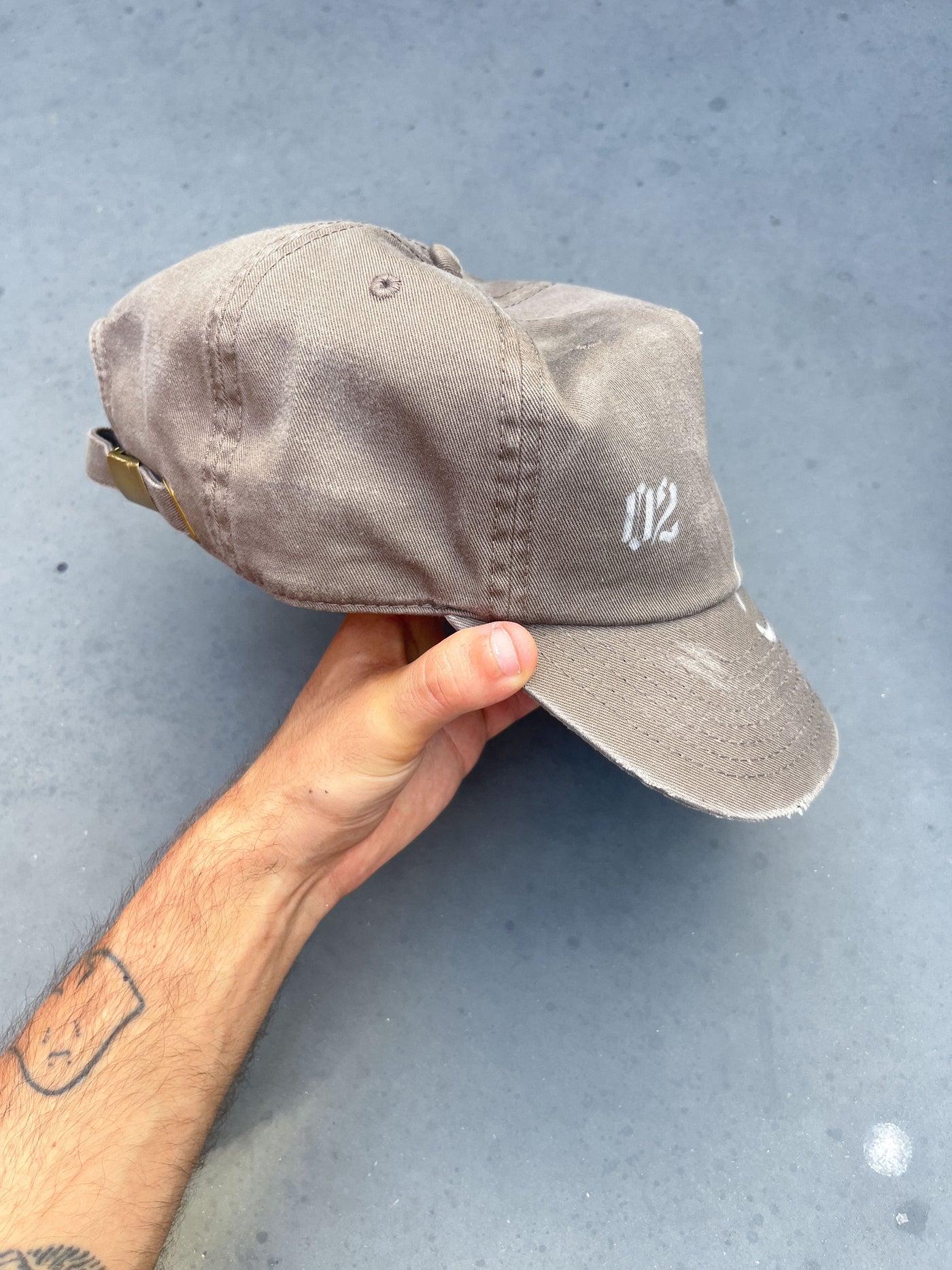 Faded Brown Airbrushed Cap
