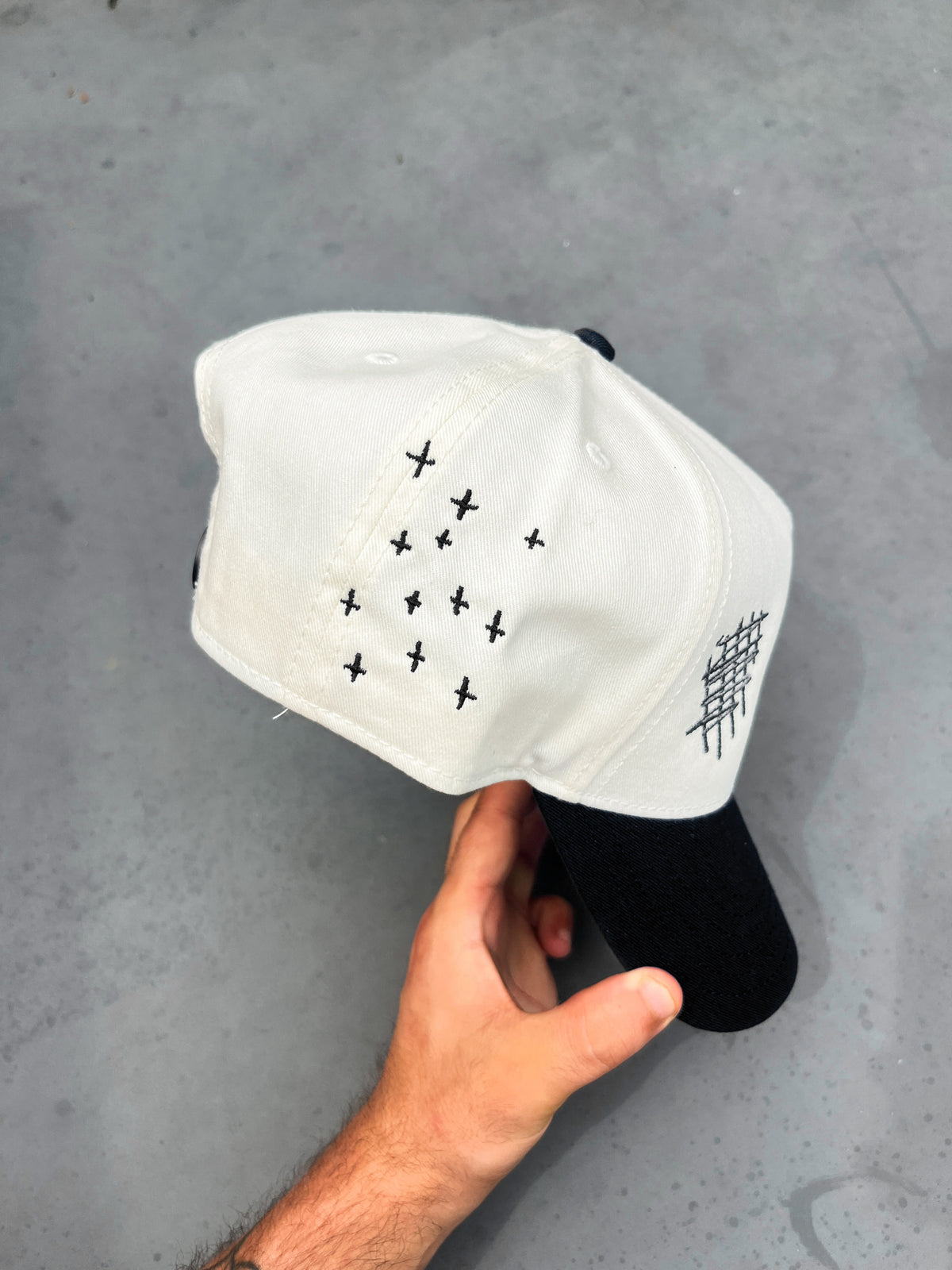 JC Black OG Cap, embroidered JCD snapback