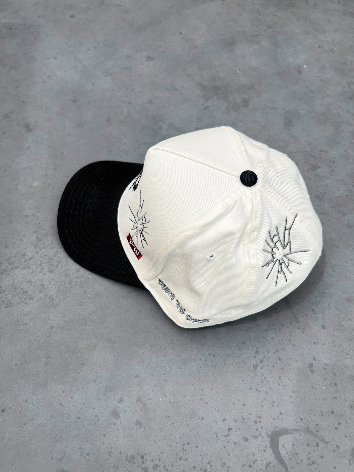 JC Black OG Cap, embroidered JCD snapback